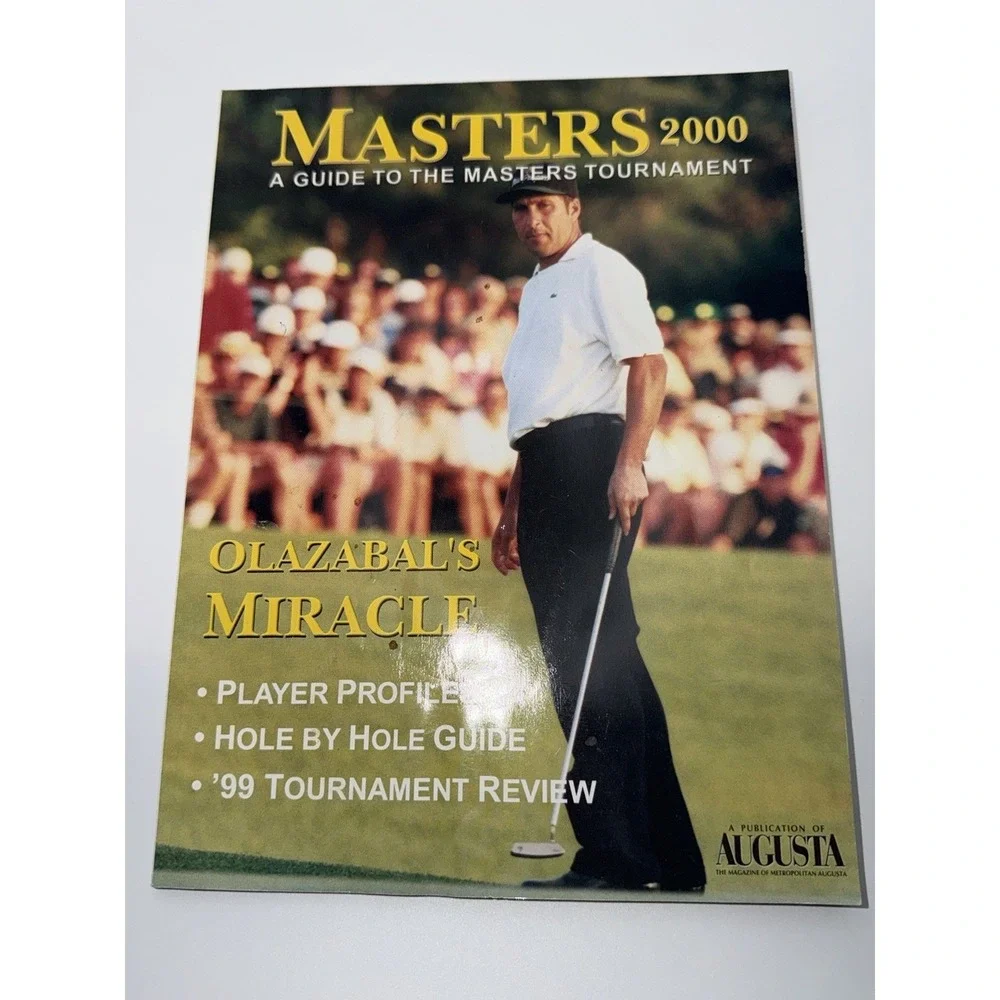 Masters 2000 Tournament Guide Augusta Magazine Tiger Woods‎ Era